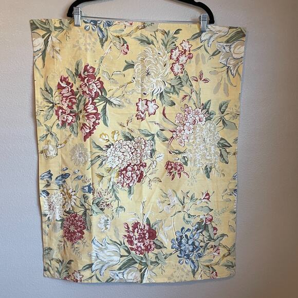 Pottery Barn Elodie Standard Sham Floral Yellow 100% Cotton Pillowcases - Picture 1 of 6